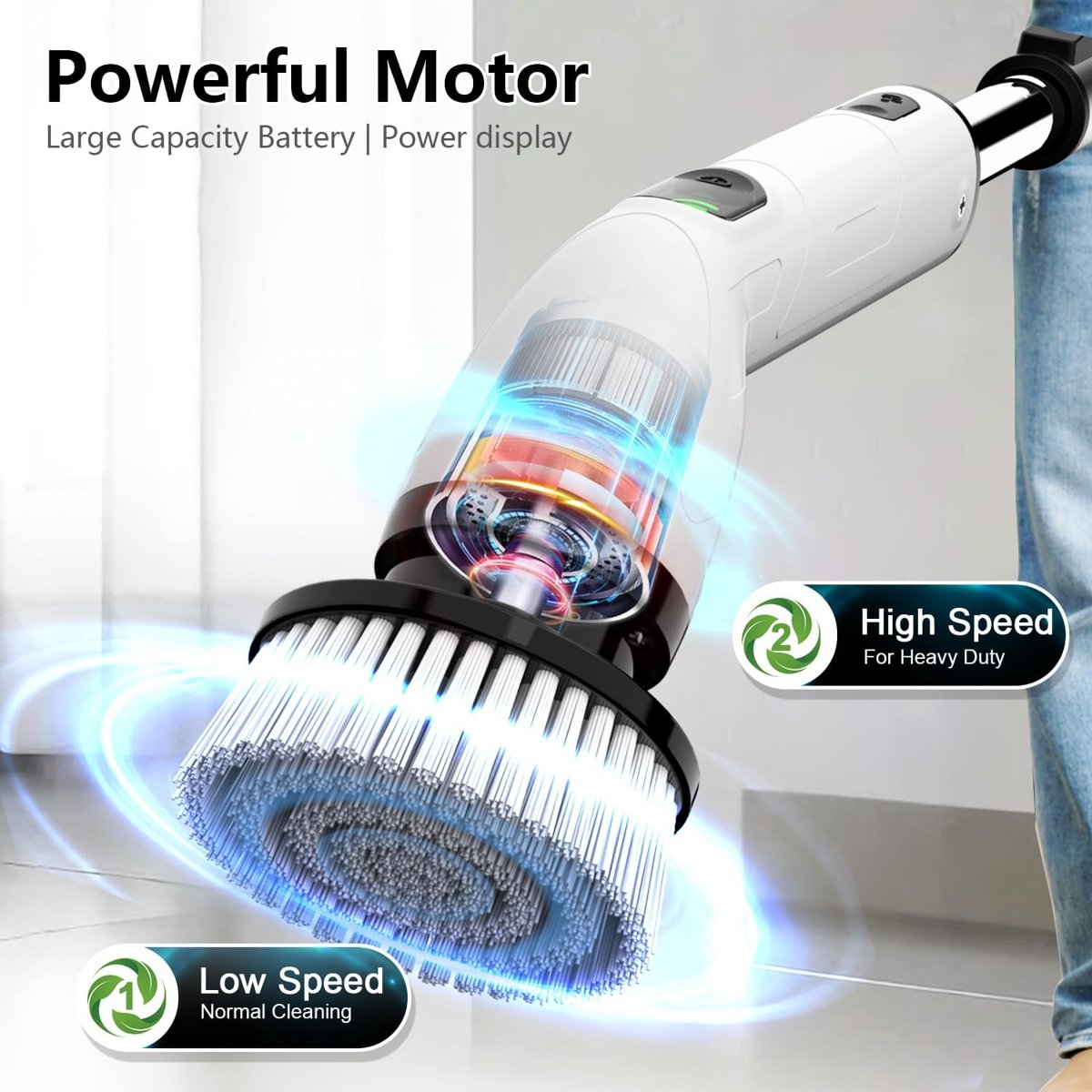 TUYU Full-Body IPX7 Waterproof Spin Scrubber, view 3