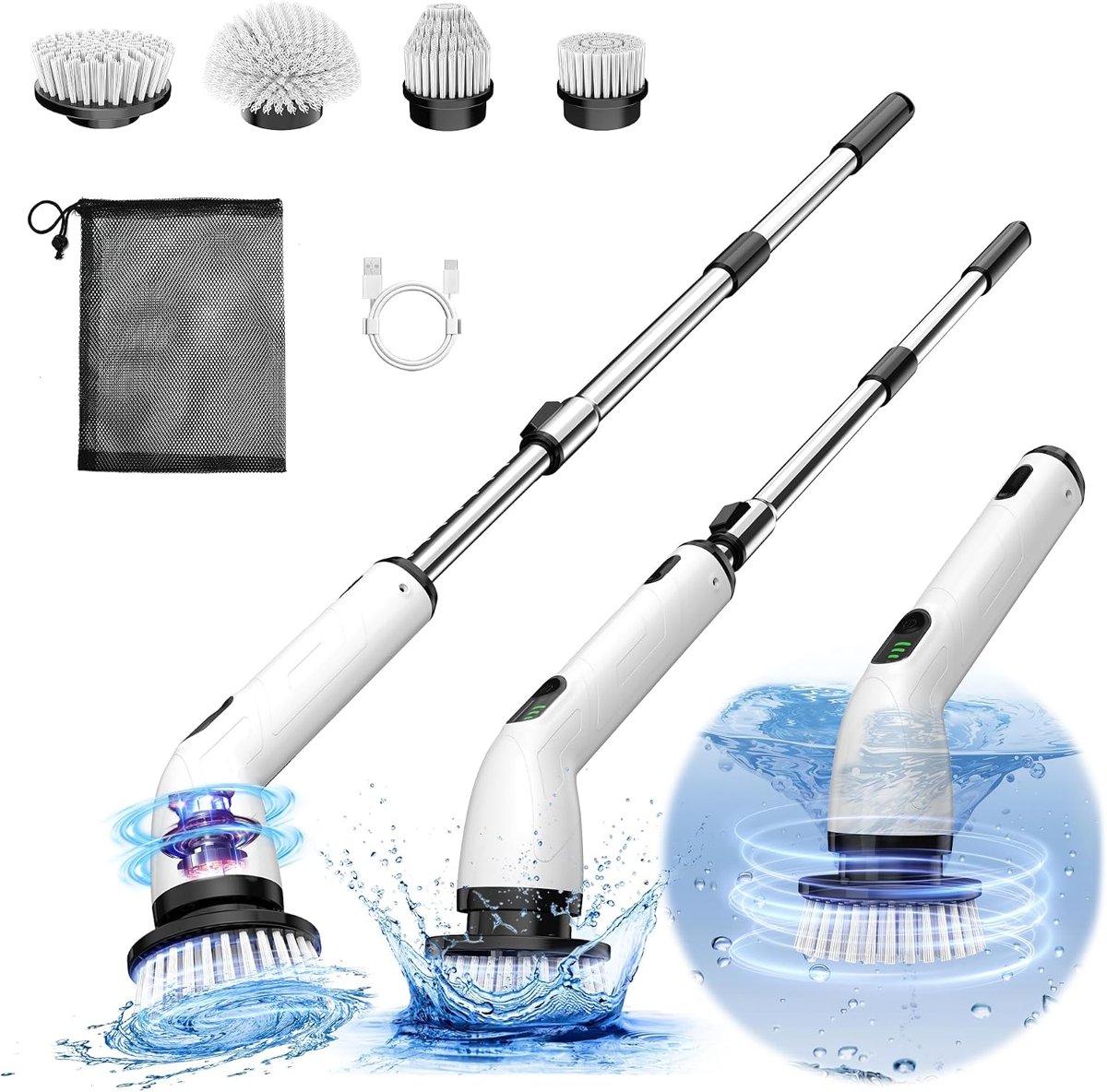 TUYU Full-Body IPX7 Waterproof Spin Scrubber