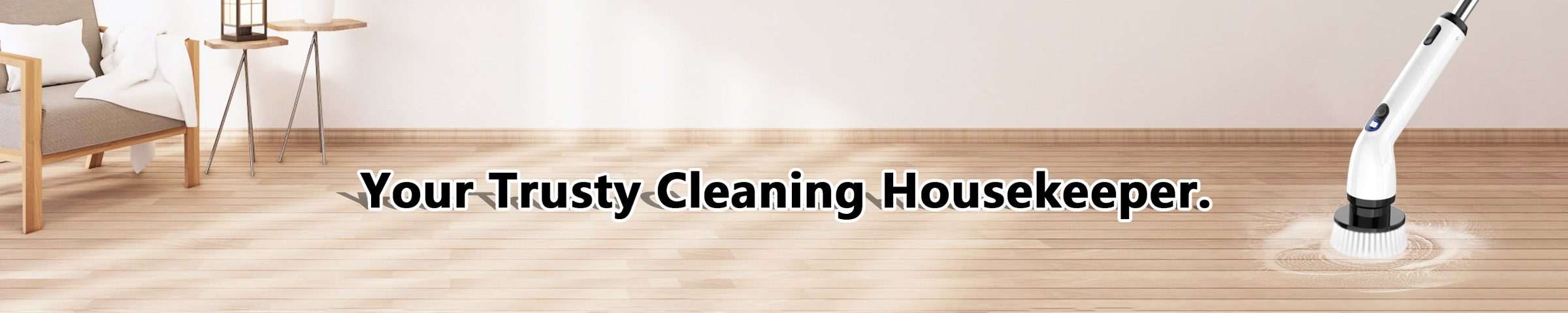 TUYU electric spin scrubber banner: your trusty cleaning housekeeper